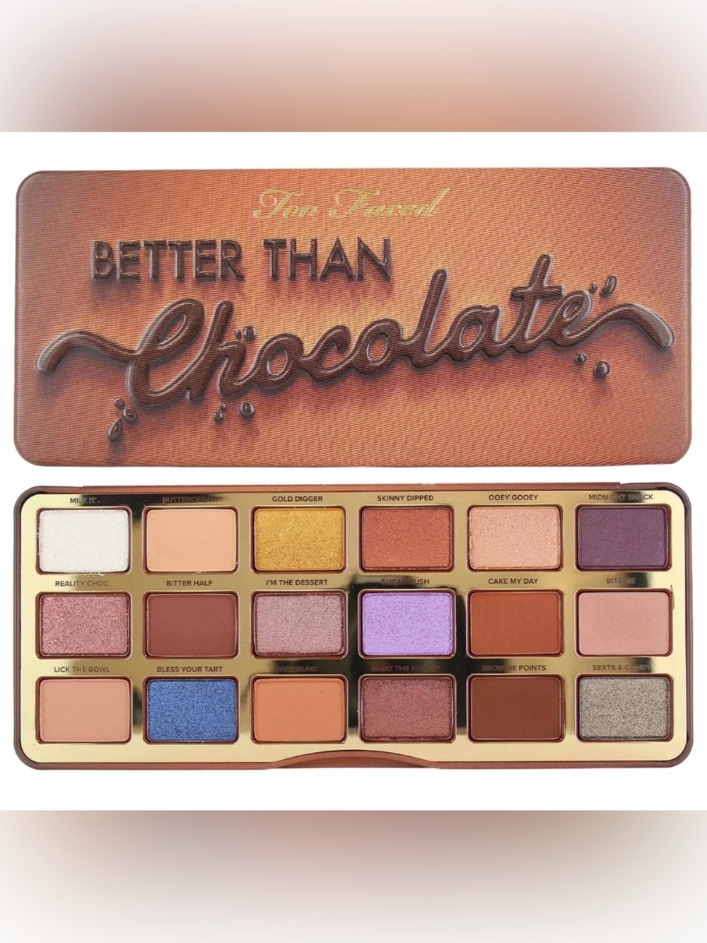 Too Faced Better Than Chocolate Cocoa Infused Eyeshadow 18 Shade Palette